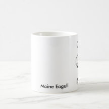 Seagull-1, Maine Eagull Mugs