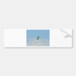 Seagull Flying Over Ocean Bumper Sticker