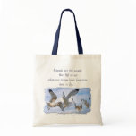 Seagull in Flight Tote bags
