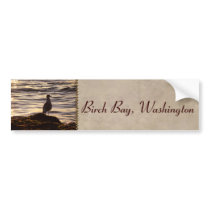 Seagull In Sunlight Bumper Stickers
