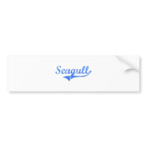 Seagull Massachusetts Classic Design Bumper Sticker