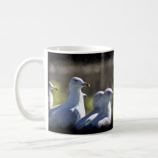 Seagull on a Rail Mug