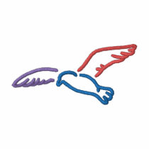 Seagull Outline embroidered shirts