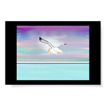 Seagull Over The Sea posters by Perlyyyy Seagull Over The Sea posters