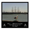 Seagull Pirate Art Print
