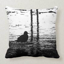 Seagull Under The Pier pillows