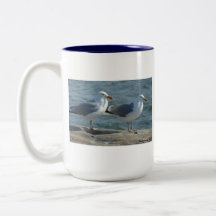 Seagulls at Barnegat Inlet mug