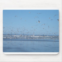 Seagulls in flight mouse pad
