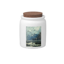 Seagulls on the sea candy dish