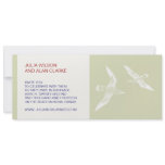 Seagulls Wedding Invitations Modern Red Blue Tan