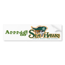 Seahawk "Arrgg!!!" Bumper Sticker bumper stickers by misteraddy Seahawk "Arrgg!!!" Bumper Sticker bumper stickers
