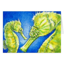 Seahorse and Baby Card cards