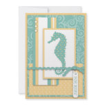 Seahorse Baby Invitation