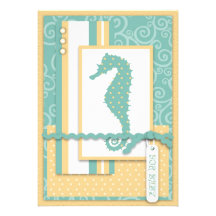 Seahorse Baby Invitation