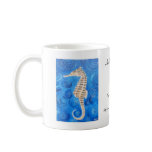 Seahorse Blue Mug