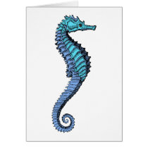 Seahorse Greeting Card