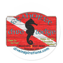 Seahorse Dive Lodge stickers
