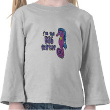 Seahorse I'm the Big Sister T-shirt