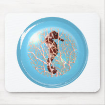 Seahorse In A Bubble Mousepad