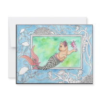 Seahorse invitations by BeMusedArt Seahorse invitations