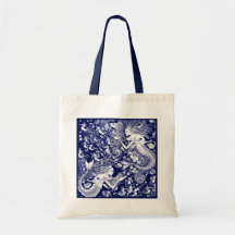 Seahorse kingdom canvas bags