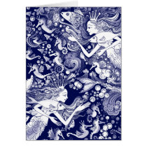 Seahorse kingdom greeting cards