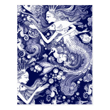 Seahorse kingdom postcards