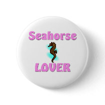 Seahorse Lover buttons by AnimalShirts Seahorse Lover buttons