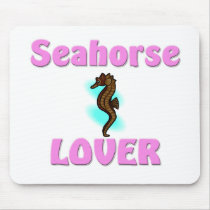 Seahorse Lover mousepads by AnimalShirts Seahorse Lover mousepads