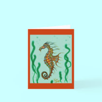 Seahorse Note Card cards