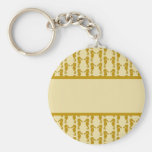 Seahorse Pattern in Tan and Brown. Keychains