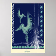 seahorse poster