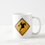 Seahorse Rodeo Warning Sign Mugs