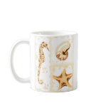 Seahorse Seashells Aquatic Life Mugs