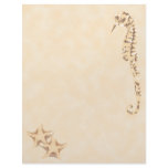 Seahorse Seastar Letterhead Stationery