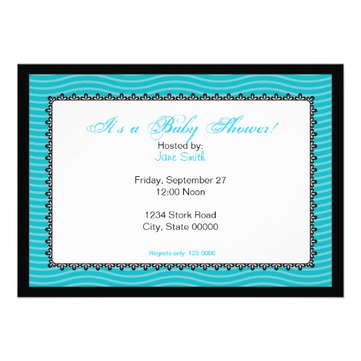 Seahorse Sensation Baby Shower Invitation