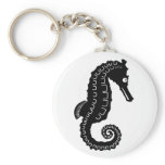 Seahorse Silhouette Key Chain