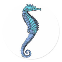 Seahorse Sticker by cryptozoologyshop Seahorse Sticker