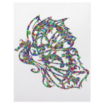 Seahorse w/ Butterfly Wings Letterhead Design