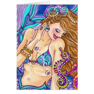 SEAHORSE WHISPERER CARDS by MartinArtStudio