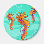 seahorses fridge magnets