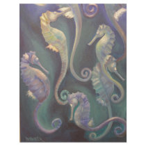 seahorses letterhead template