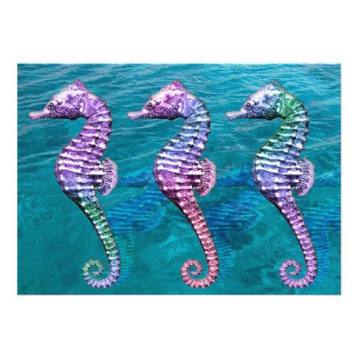 Seahorses In Ocean