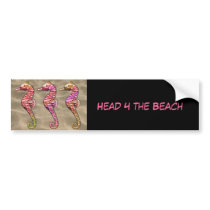 Seahorses on the Sand Bumper Sticker