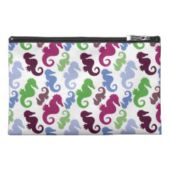 Seahorses Pattern Nautical Beach Theme Gifts Travel Accessories Bags