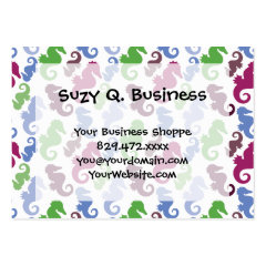 Seahorses Pattern Nautical Beach Theme Gifts Business Card