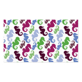 Seahorses Pattern Nautical Beach Theme Gifts Business Cards