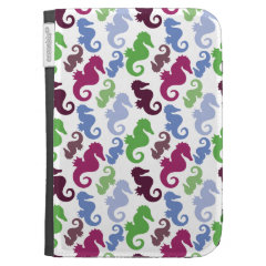 Seahorses Pattern Nautical Beach Theme Gifts Kindle 3G Case