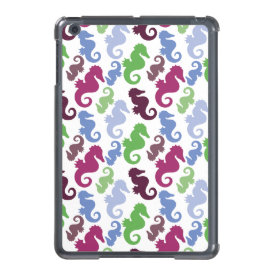 Seahorses Pattern Nautical Beach Theme Gifts iPad Mini Covers