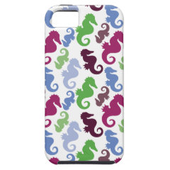 Seahorses Pattern Nautical Beach Theme Gifts iPhone 5 Covers
